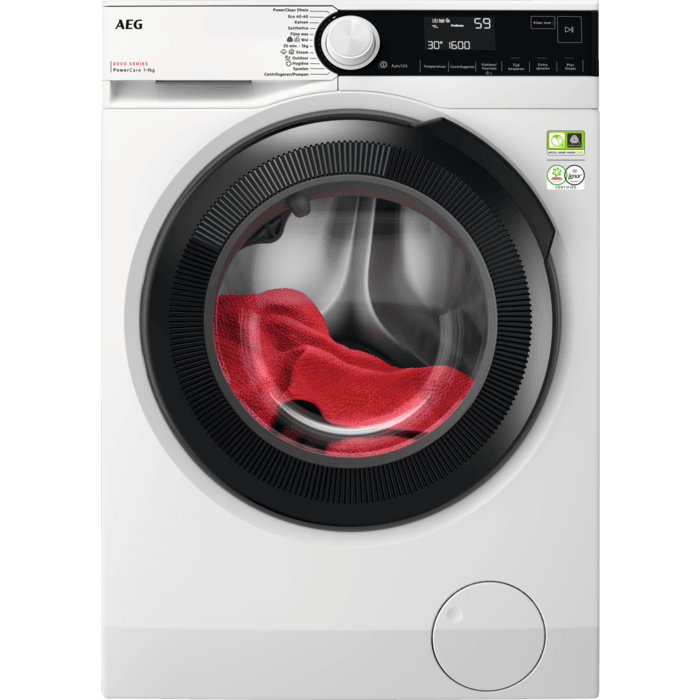 AEG 8000 serie PowerCare Wasmachine voorlader 9 kg LR85964