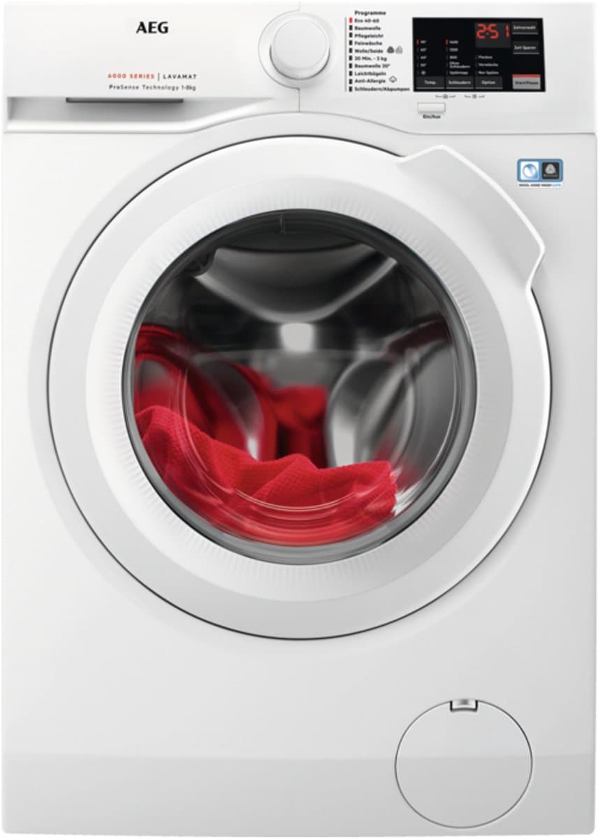 AEG L6FBF51488 6000 serie Prosense - Wasmachine - 8 kg - 1400 rpm