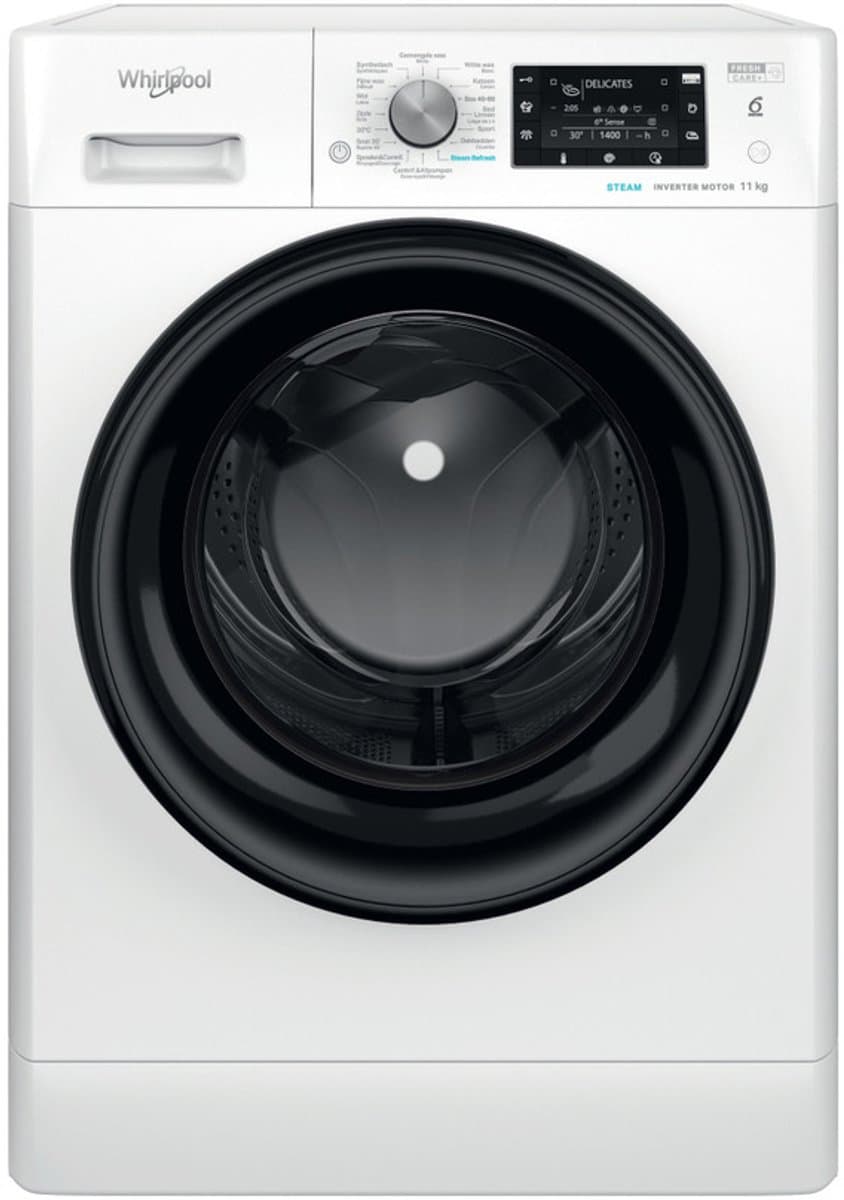 Whirlpool FFD 11489E BV BE wasmachine Voorbelading 9 kg 1351 RPM Wit