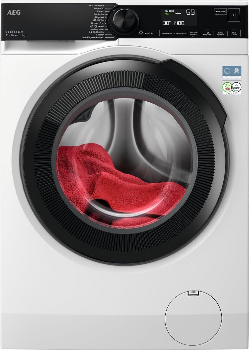 AEG LR7694E4 7000 ProSteam® - Wasmachine - 20% zuiniger dan vereist voor A - 1400 toeren - 9 kg