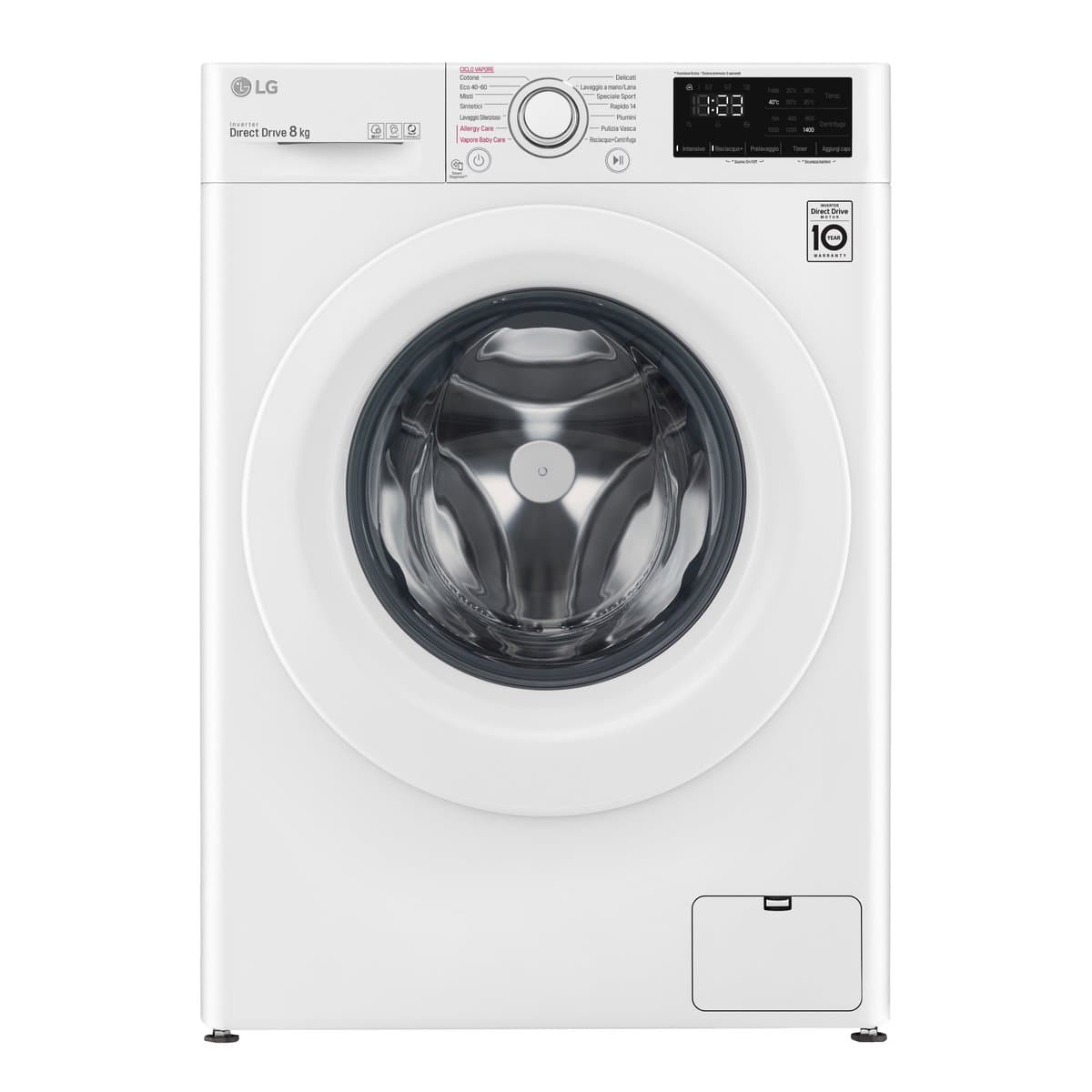 LG F4WV308S3E wasmachine Voorlader 8 kg 1360 RPM Wit