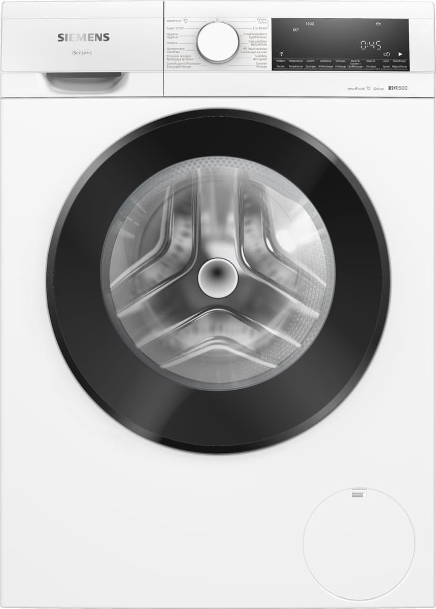 Siemens WG44G2ZMFG - iQ500 - Wasmachine - 9 kg - 1400 rpm - Energielabel A - smartFinish: vermindert kreukels tot 50% - speedPack L: verkort wasprogramma's met varioSpeed - NL/FR