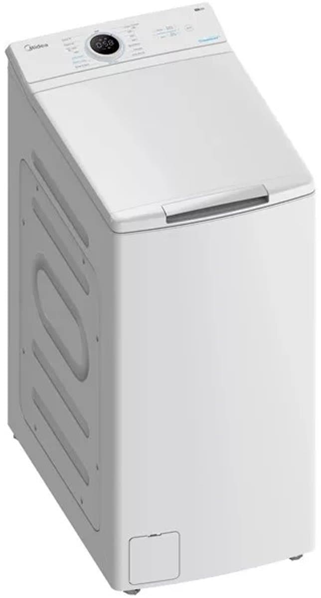 Midea MF100T80B/W-HR - Wasmachine - Bovenlader - Wit - 1300 rpm - 78 dB - A label - Waterverbruik 48 l - 8 kg nominale capaciteit