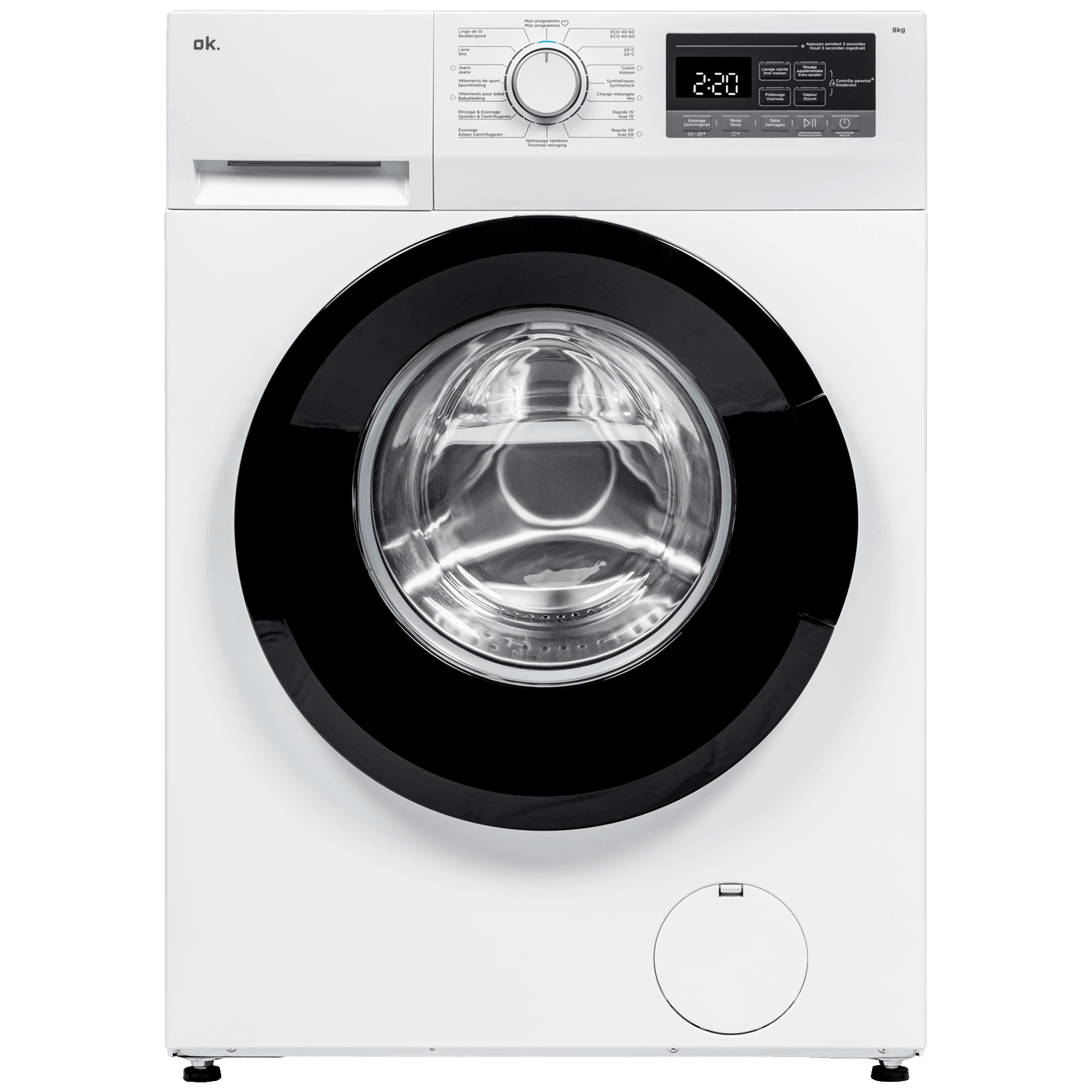 OK. OWM 8136 A-10 Wasmachine voorlader (8 kg, 1400 rpm, A)